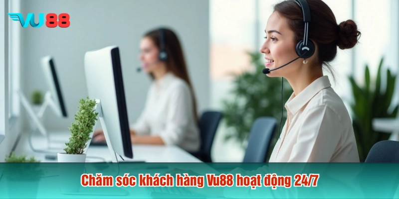 Chăm sóc khách hàng Vu88 hoạt động 24/7
